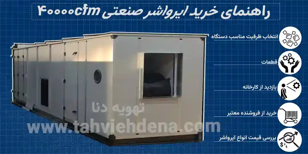 تصویری از راهنمای خرید ایرواشر 40000cfm و هر آنچه در مورد انتخاب درست این دستگاه باید بدانیم.